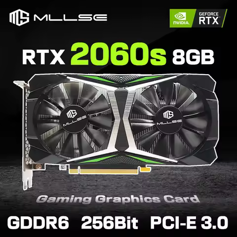 MLLSE RTX 2060 Super 8GB Placa De Video Gaming Graphics Card GDDR6 256Bit 8Pin PCI Express 3.0x16 rt
