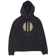 狀況極佳：2020 COACH標誌性 logo 印花棉質抓絨連帽衫，黑色，小號，尺寸 160/88A，正品，男士款。