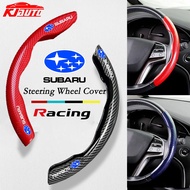 Subaru Car Carbon Fiber Steering Wheel Cover Grip Cover For Subaru BRZ Forester Legacy Outback WRX W