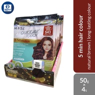 Quick Touch Ammonia Free 5 Mins Hair Color Cream Sachet (Light. Mahogany Copper Brown 543) | Long-la