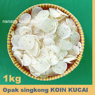 Opak singkong getuk KOIN KUCAI mentah wonosobo tipis renyah netto 1kg /opak koin