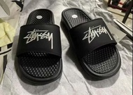 ✨    全新正貨 ✨   Nike x Stussy Benassi 速乾 拖鞋 男女同款 黑色
