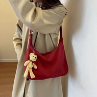 Canvas Bag Girl Student Shoulder Large Capacity Fashionable Messenger Korean Version Versatile Tote 