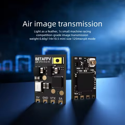 5.8G BETAFPV Air VTX Video Transmitter, 0.6g Ultra Light 1S FPV Racing Drone VTX with PIT Mode
