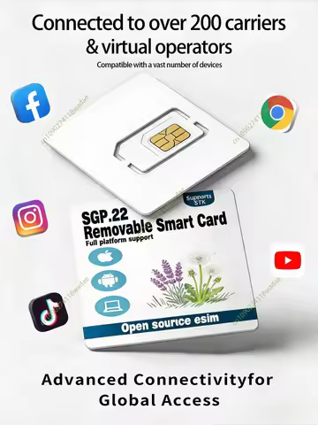 Open Source ESIM Physical Card EasyEUICC Unlimited Write, Supports STK, Fully Compatible with 9&eSIM