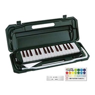 KC Kyoritsu Keyboard Harmonica Melody Piano 32 Keys Moss Green P3001-32K/MGR (with Doremi Notation Sticker, Cloth, Name Sticker)