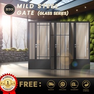 Mild Steel Main Gate, HDB Gate, BTO Resale Gate, Glass Gate Designs - BTO Door Pte Ltd.