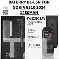 BATERRY PHONE NOKIA BL-L5N COMPATIBLE PHONE NOKIA 6310 2024 BATERI 1450MAH
