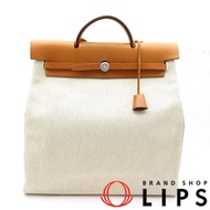 愛馬仕 Herbag MM 帆布/小牛皮女士單肩包
NATURAL[已使用]