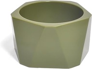 Bold Faceted Bangles in Charming and Appealing Colors for Women (2.6 Inches), US:MEDIUM-LARGE(INNER 