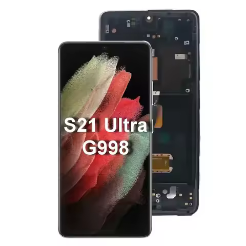 For Samsung Galaxy S21 Ultra Lcd G998 G998U G998B 6.8" AMOLED Display Touch Screen Digitizer Assembl