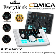 COMICA ADCASTER C2 MULTI-FUNCTIONAL AUDIO INTERFACE WITH I/O INTERFACES, 8 SOUND PADS FOR PODCASTING