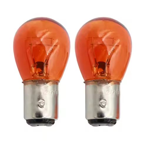2pcs 1157 1156 Halogen Bulbs, P21/5W P21W BAY15D BA15S BAU15S 12V 21W Amber for Reverse Brake Stop T