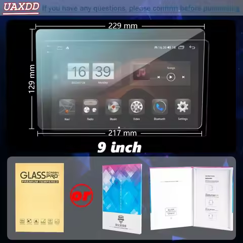 For 9 10.1inch Car Universal Tempered glass screen protector GPS CD Android navigation LCD screen Ki