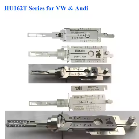 HU162T HU66 Lishi Kit 2in1 Vehicle Car LockPick Automotive for VAG VW Audi HU162T(10) HU162T(9) HU16