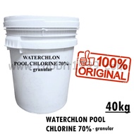 WATERCHLON POOL CHLORINE 70% - granular - 40kg - chlorine powder / klorin powder / chlorine china / 