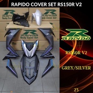 RAPIDO BODY COVER SET RS150R RS150 V2 (23) - GREY/SILVER (STICKER TANAM) COVERSET