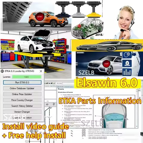 2025 elsawin 6.0 with etka 8.3 software Newest Repair Software Group Vehicles Electronic Parts Catal