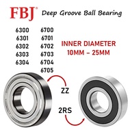 🇲🇾 FBJ DEEP GROOVE BALL BEARING ZZ / 2RS 6300 6301 6302 6303 6304 6305 6700 6701 6702 6703 6704 6705