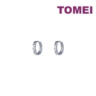 TOMEI Hoop Earrings, White Gold 585