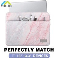 MoKo 13-13.3 Inch Laptop Sleeve Fits Tab S8+ 12.4", surface pro 8 Macbook Pro M1 Pro/M1 Max 14.2 2021/Pro 13”, iPad Pro 12.9 2021/2020,Notebook Computer Case Cover Bag with Pocket