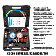 Aircond Meter Set Manifold Gauge Aircond Gas Meter R12 R22 R404A Air Cond Meter Gauge R12 R134 Air C