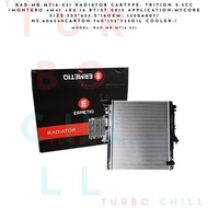 RAD-MB-MT16-231 RADIATOR CARTYPE: TRITION 2.5CC /MONTERO 4M41 4X2 16 BT/2T 2015 APPLICATION