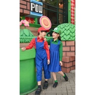 Super Mario Costume/ Luigi Costume / Cartoon Costume Animated Game Costume / Carnival Costume Photos
