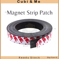 C&M 3M Strong Flexible Rubber Self Adhesive Magnet Magnetic Tape Strip Roll 20-30mm (1 Meter)