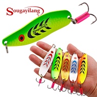 Sougayilang Fishing Lure Metal Hard Lure Spinner Spoon Fishing Lure Artificial Popper Bait Crank Sha