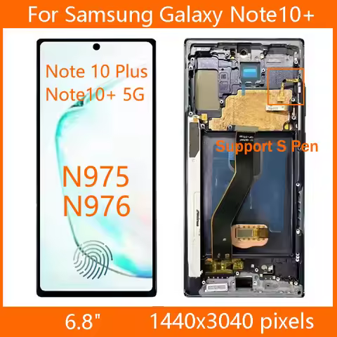 Oled Display Note 10 Plus For Samsung Galaxy note10 plus LCD N975 N975F Touch Screen Digitizer Assem