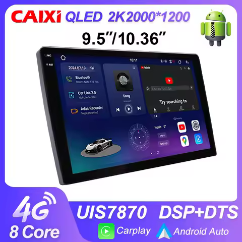 CAIXI MAX9 A7808 Car radio Multimedia Androdi 14 Wireless Carplay GPS For Autoradio Universal Toyota
