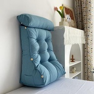 Syllere - 送貨上門 -可拆洗棉麻三角靠墊 沙發靠背 護腰辦公室床上靠枕 沙發靠背墊 三角簡約床上靠背枕腰枕 顔色 灰色 尺寸 45*45*20cm 藍色 60*50*20cm