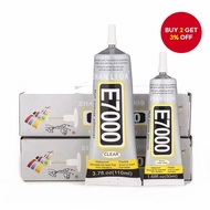 E7000 50/110ml Transparent Fabric Glue with Dispensing Needle Repair & Bonding Cloth Adhesive Waterp