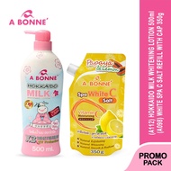 Abonne Hokkaido Lotion 500ml + Spa White C Salt 350g Whitening Body Lotion