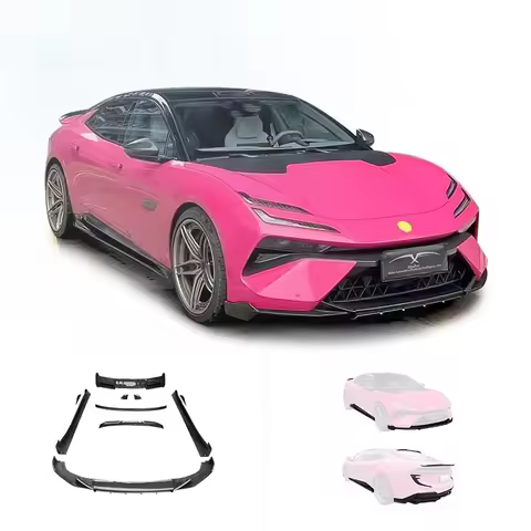 For Lotus Emeya Body Kit Upgrade Ab Style Carbon Fiber Front Lip Side Skirt Rear Diffuser Rear Wing 