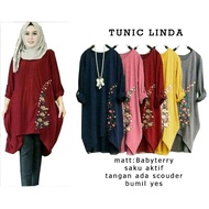 TUNIC LINDA Fashion Tunic Dress Latest ModelWanita B1-Love 54744-56313-60454 XL,XXL,XXXL
