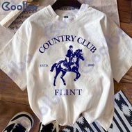 Coolbo Fashionable Equestrian Sports Pattern Print Short-sleeve T-shirt for Kids Boys E574