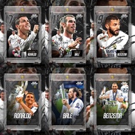 Drew Original Royal Madrid'BBC'C Robel Benzema Galaxy Battleship Homemade Football Star Card260806P 