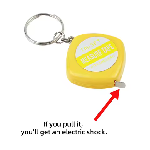New and unique electric shock tape measure, prank entertainment, prank toys, prank friends entertain