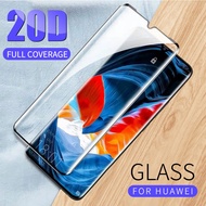 Screen Protector Glass Huawei Nova 10 Pro 9 8 Mate 40 30 20 P50 P40 P30 Pro 3D Full Cover Curved Tempered Glass Protective Film