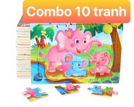 Tranh xếp hình động vật 9 mảnh ghép - Smart Baby