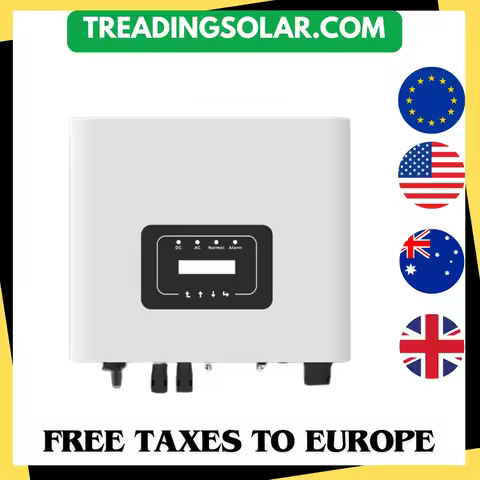 DEYE 5KW 6KW On Grid Inverter SUN-5/6K-G05P1-EU-AM2 230VAC Single Phase 2 MPPT Low Start Up Voltage 