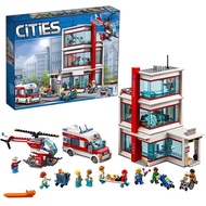 60330 City Hospital Series Building Block Headquarters Ambulance Medical Rescue Helicopter Assembled