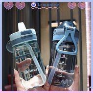 LEMONTRE 500/650ML Plastic Bottle Outdoor Travel Gym Portable Water Cup