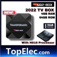 SQ2 TV ANDROID BOX With Allwinnwer H616 64-BIT QUAD CORE Processor 4GB 64GB LIVE TV VOD DRAMA Smart TV Live TV Box 6K