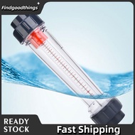 findgoodthings Liquid Meter  0.6-6m³/H Tube Type Flowmeter LZS-40 (D) Transparent for