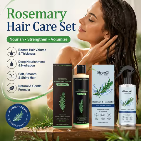 Rosemary Shampoo Hair Care Kit with Hair Spray Natural Herbal Shampoo Keratin Hair Treatment Plant B
