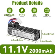 COD 11.1V/7.4V Rc Rechargeable Battery Accessory (SM-2P+XH-3P) Lithium Battery For Toy Bateri