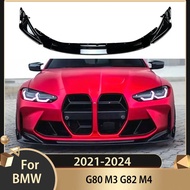 For BMW G80 M3 G82 M4 2021-2024 Car Front Bumper Lip Splitter Diffuser body kit Tuning Spoiler Bumpe